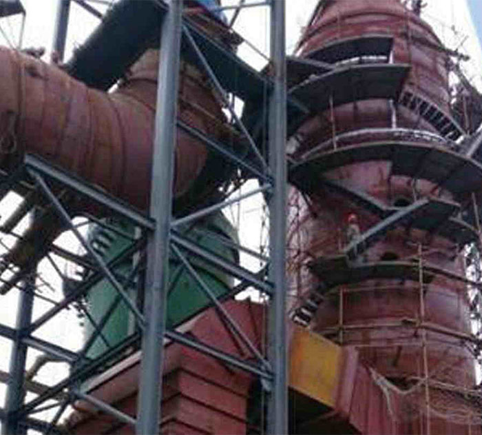 大润通电厂-安装新脱硫、脱硝、锅炉钢结构